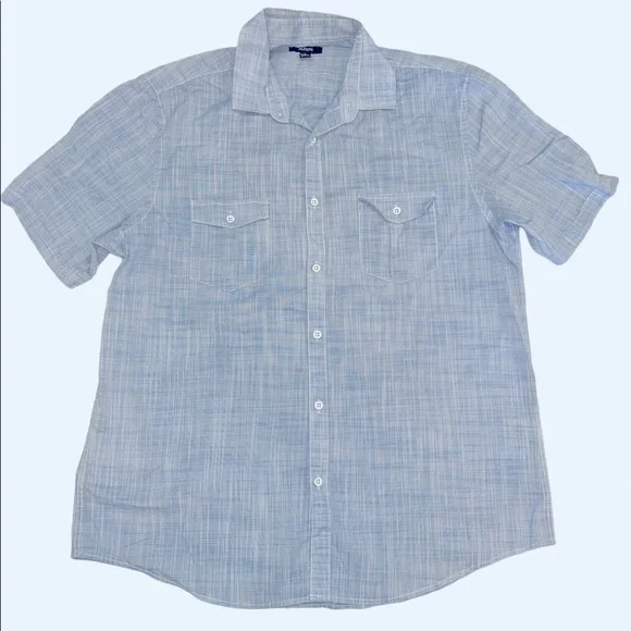 Alfani Short Sleeve Mens Button Down Shirt - Picture 3 of 6